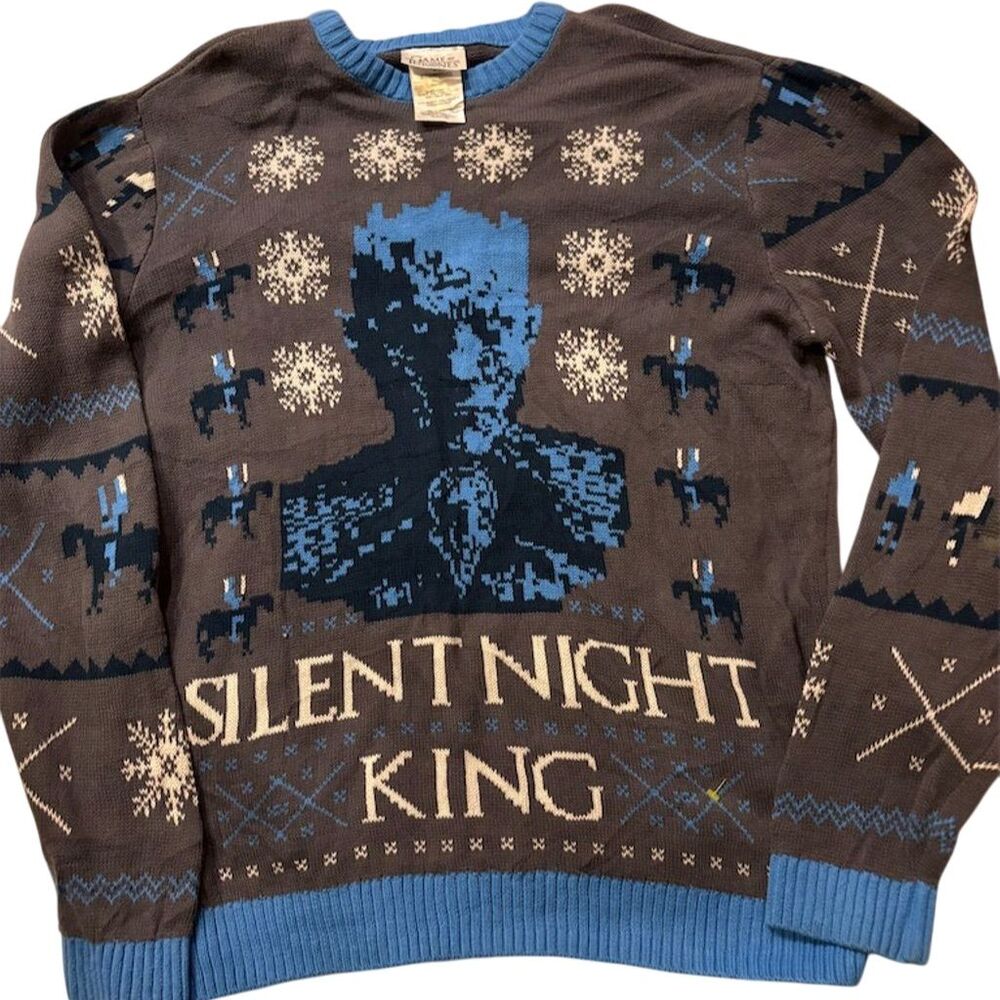 HBO Game of Thrones Night King Ugly Christmas Sweater Unisex L
